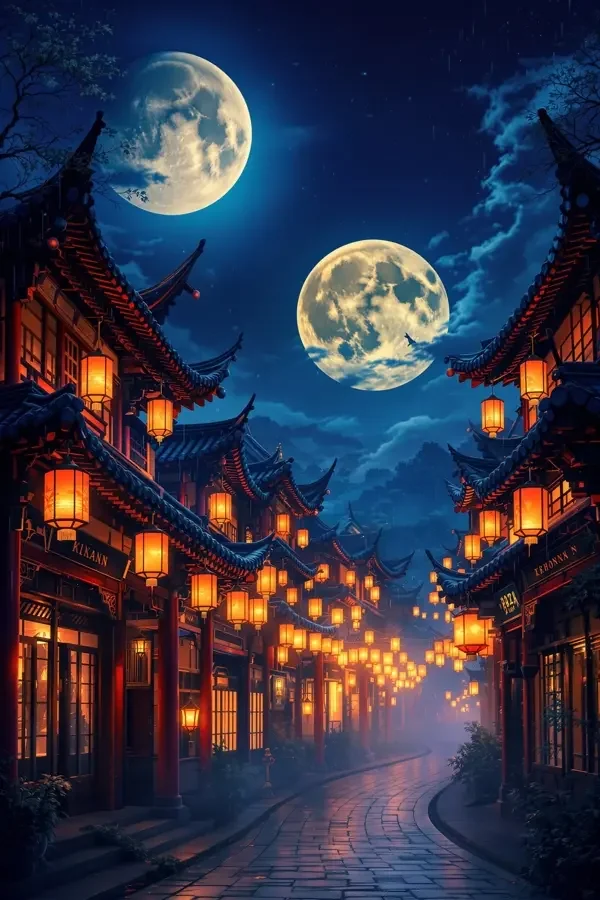 今夜灯火如昼短剧海报，甜宠题材